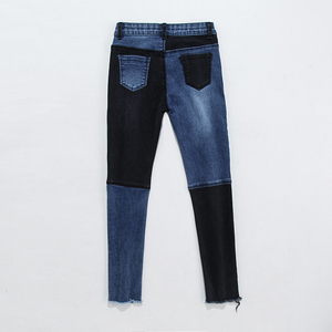 กางเกงยีนส์เด็กแบบใหม่ล่าสุด ลายปะติดปะต่อ แฟชั่นขายาว กางเกงยีนส์เด็กทรงสกินนี่ คุณภาพสูง กางเกงยีนส์เด็กผู้หญิง - Product Image 5