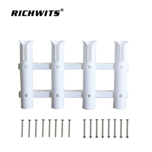 Soporte para Cañas de Pescar RICHWITS, 4 Tubos, Plástico ABS, Soporte de Montaje para Barco/Yate, para Equipo de Pesca - Product Image 4