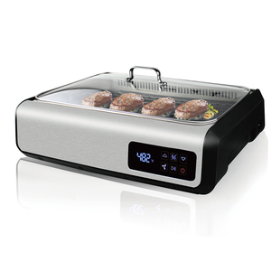 <span class=keywords><strong>Raclette</strong></span> électrique portable à 2 couches avec plaque détachable en fer et prise américaine pour usage domestique - Product Image 6