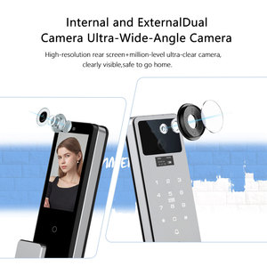 Kunci Pintu Pintar Tuya 3D Pengenal Wajah untuk Pintu Kayu/Baja dengan Penyimpanan Cloud, Wi-Fi, Sidik Jari & Kontrol Aplikasi - Product Image 3
