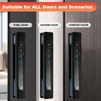 Wifi Caméra Sonnette Déverrouillage à distance Cerradura Serrure Intelligente Biométrique Visage Doigt Serrure de Porte Smart Digital Key Card Lock
