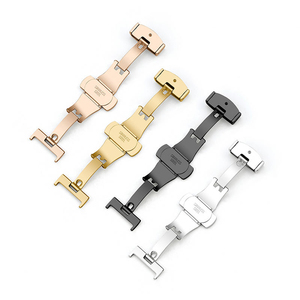 Boucle à fermoir papillon <span class=keywords><strong>automatique</strong></span> double-poussoir en acier inoxydable pour accessoires de <span class=keywords><strong>montre</strong></span> <span class=keywords><strong>Longines</strong></span> Conquest et Submariner - Product Image 4
