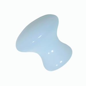 Herramienta de Masaje Gua Sha de Vidrio Blanco en Forma de Hongo, Masajeador Facial y Corporal, Dispositivo de Belleza para el Cuidado de la Piel - Product Image 3
