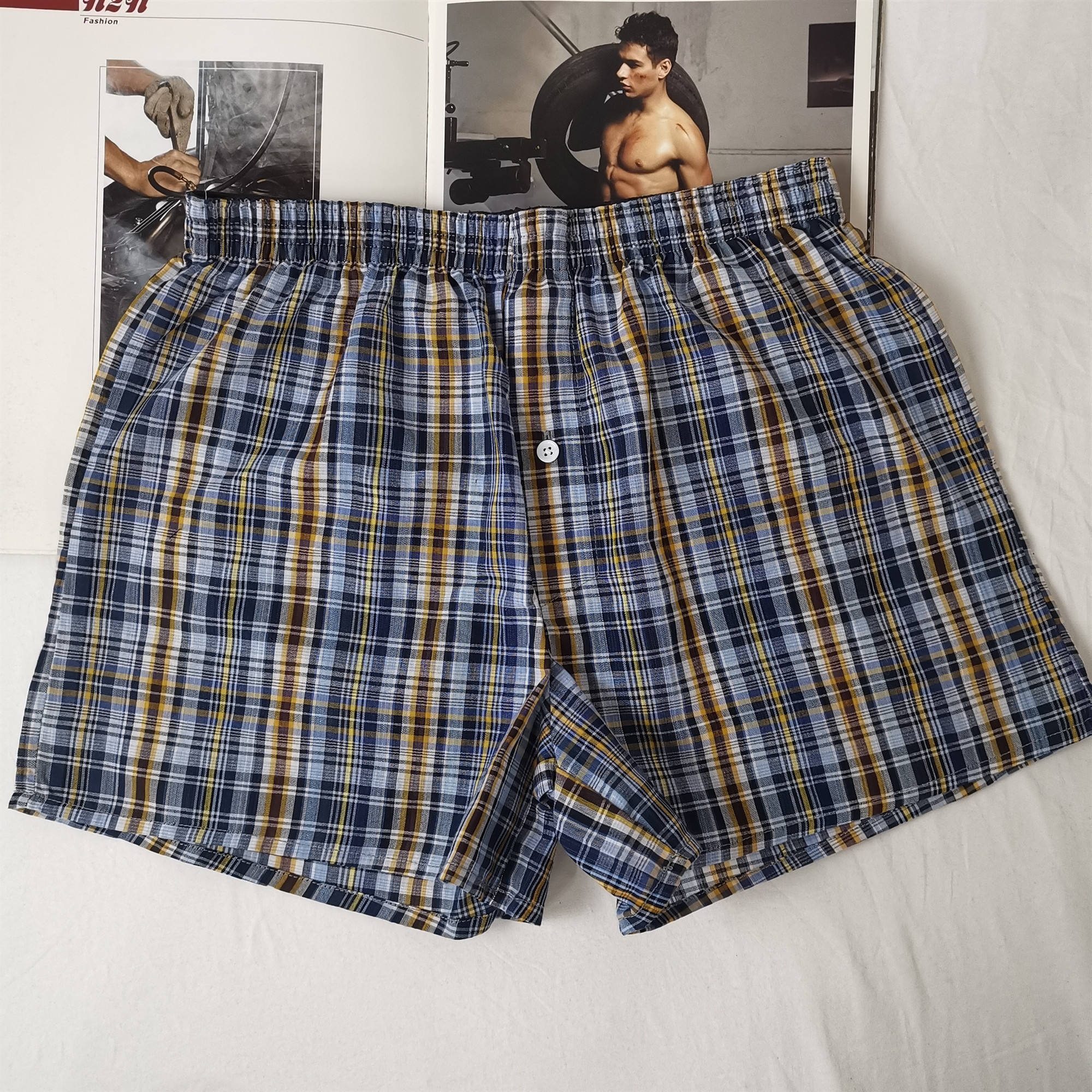 Caleçon homme en mousseline de soie, boxer confortable, estival