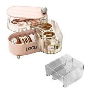 Boîte de rangement transparente en plastique pour cosmétiques et bijoux avec couvercle – Grande vente - Product Image 1