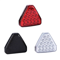 Nouveau feu stop LED pour voiture 12V, triangle rouge, style F1, feu arrière, lumière stroboscopique, feu d'avertissement de stationnement, lampe anti-collision pour voiture, camion, camping-car