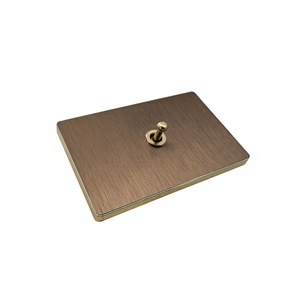 Copertura per Interruttore a Levetta in Alluminio Standard USA 118 Premium, Fornitura Diretta dalla Fabbrica, Placca per Presa a Muro per Progetti Residenziali e Alberghieri - Product Image 5