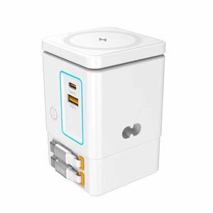 Station de charge rapide 6 en 1 105 W, chargeur <span class=keywords><strong>sans</strong></span> <span class=keywords><strong>fil</strong></span> 18 W, lumière LED, chargeur combo USB C, 2 câbles pour ordinateur portable - Product Image 5