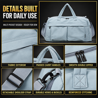 Sac de sport de voyage OEM personnalisé avec compartiment à chaussures, séparation humide/sec et pochette pour trolley, idéal pour les week-ends et le fitness