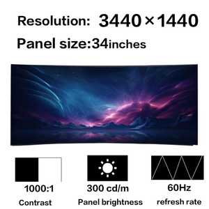 จอแสดงผล LCD IPS UHD ขนาด 34 นิ้ว สำหรับเปลี่ยนหน้าจอ LG Display รุ่น LM340UW2-SSA1 LM340UW3-SSA1 ลดราคาพิเศษ - Product Image 1