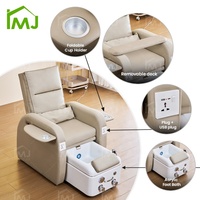 Station de manucure et pédicure avec bac à pieds, fauteuil électrique pour spa pédicure