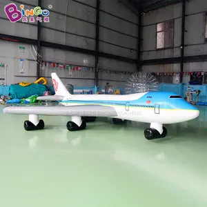 Factory customized advertising inflatable emulation plane large inflatable airplane model for decoration