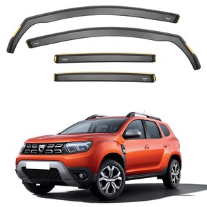 Deflettori Vento per <span class=keywords><strong>Dacia</strong></span> <span class=keywords><strong>Duster</strong></span> MK2 2017-2024 Set 4 Pezzi <span class=keywords><strong>Accessori</strong></span> Visiere - Product Image 1