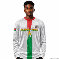 Maillots de Football Originaux Personnalisables en Gros pour le Burkina Faso, Tenues de Foot à Manches Longues