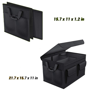 Organisateur de <span class=keywords><strong>coffre</strong></span> de <span class=keywords><strong>voiture</strong></span> SUV robuste de grande capacité en Oxford avec couvercle antidérapant pour les voyages de week-end - Product Image 3