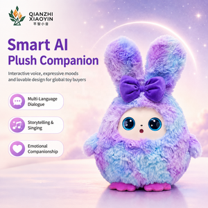 Peluche Lapin IA Prête à l'Expédition avec Capteur Tactile, Plus de 50 Langues, Contes, Chansons, Compagnon Émotionnel, WiFi, Cadeau, Vente en Gros - Product Image 1