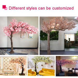 Tùy Chỉnh Vòm Chất Lượng Cao Sợi Thủy Tinh Nhân Tạo Nhà Máy Cây Bán Buôn Trung Tâm Hoa Anh Đào Cây Cho Đám Cưới Tường Trang Trí Nội Thất - Product Image 6