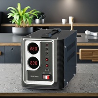 OEM Vente en gros Stabilisateur AC domestique automatique Monophasé 220V 50/60Hz Régulateur de tension 1 KVA Relais numérique à haut rendement