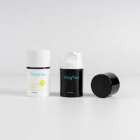 PP givré personnalisé 30ml 50ml 80ml 100ml 120ml 150ml 200ml Bouteille sans air en plastique avec pompe pour l'emballage de sérum crème de soin de la peau