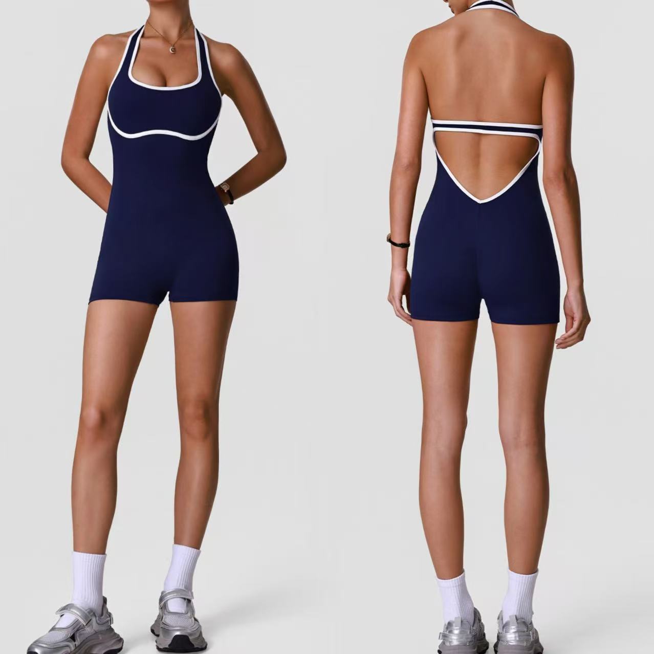 Newest Customized Sexy Back Running Workout Women's High Quality Sports Tennis Dress Gym Yoga Wear Slim Fit Sports Wear