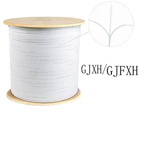 GJFXH 1/2/4core Butterfly FTTH Drop Cable Single Mode 9/125 Optical Fiber 2*3mm LSZH Cable