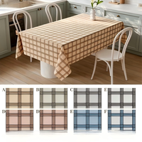 Nappes de table en PVC de luxe rétro, motif feuilles colorées peintes à la main, imperméables, rectangulaires, pour la décoration de tables à café et à manger