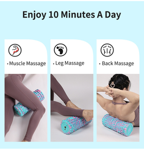 Cơ Bắp Phát Hành Columnar Rung Thể Dục Thể Thao Bọt Con Lăn Bán Buôn Đầy Màu Sắc Massage <span class=keywords><strong>2</strong></span> Trong 1 Con Lăn Bọt Điện - Product Image 6