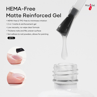 TPO Hema Free No Wipe Matte Top Coat Strong Base Coat Functional Renforcement Gel Polish for Soak Off UV LED Nail Art Vernis