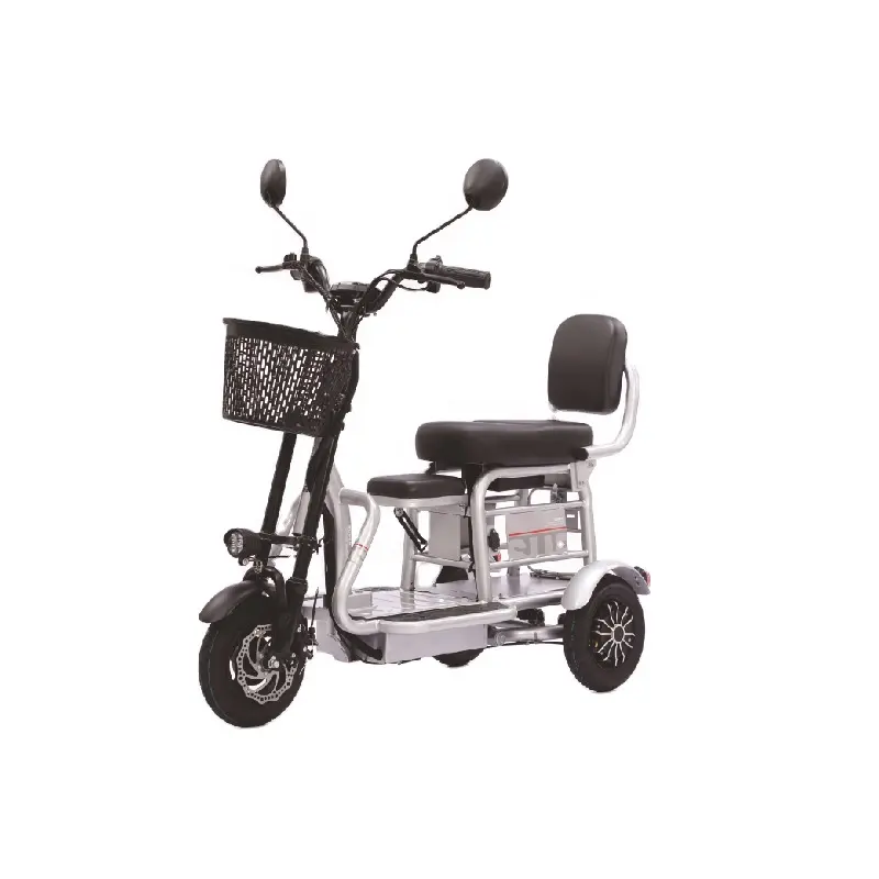 Hete Verkoop Lithiumbatterij Driewielige Elektrische Auto 370W 48V Opvouwbare Mini Driewielige Fiets Voor Kinderen, Meisjes Auto