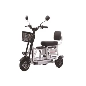 热销锂电池三轮电动车370W 48v折叠迷你三轮儿童自行车，女童宠物车