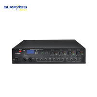 Surpasser 150W 4 canaux système Pa professionnel amplificateur de mélangeur stéréo numérique actif Blue-tooth avec USB/SD/MP3/MIC