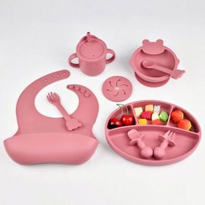 BPA Free Custom Silicone Baby Feeding <b>Set</b> Utensils Dishwasher Safe Non Toxic Portable Durable for <b>Kids</b> - Product Image 5
