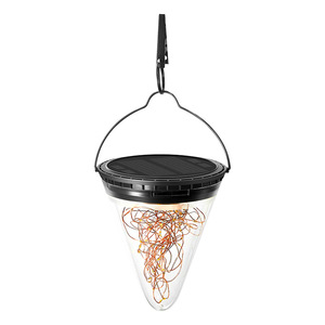 Solar Garden <b>Light</b> Hanging <b>Led</b> Cone Shape Water Resistant Outdoor Decorative Lamp For Patio Yard <b>Tree</b> <b>Lighting</b> - Product Image 1