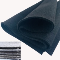 2mm polyester épaissi et durci noir blanc gris recyclable aiguilleté non-tissé rouleau feutre doublure de chaussure utilisée