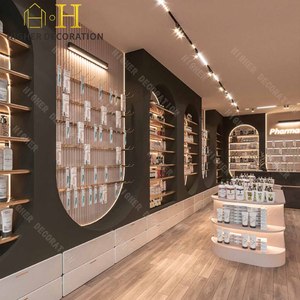 Estanterías de <span class=keywords><strong>Farmacia</strong></span> de Madera de Lujo, Diseño Clásico de Muebles de <span class=keywords><strong>Farmacia</strong></span>, Vitrina para <span class=keywords><strong>Farmacia</strong></span> Tradicional - Product Image 3