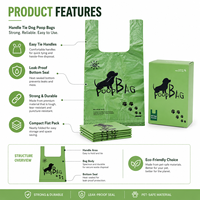 Offre Spéciale écologique lavande parfumé chien chat caca sac à déchets ménage nettoyage pour animaux de compagnie sacs en plastique