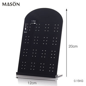 Présentoir à bijoux en acrylique personnalisé Support pour boucles <span class=keywords><strong>d</strong></span>'oreilles piercing Présentoir à bijoux en acrylique Support pour boucles <span class=keywords><strong>d</strong></span>'oreilles en acrylique noir - Product Image 3