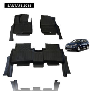 Alfombrilla de Coche 5D TPE Resistente a las Manchas, Base Gruesa Antideslizante y Resistente al Desgaste, Ajuste OEM para <span class=keywords><strong>Santa</strong></span> <span class=keywords><strong>Fe</strong></span> <span class=keywords><strong>2015</strong></span>, NEGRO, 3.5MM, 2 Años - Product Image 1
