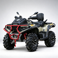 Quad 4x4 tout-terrain automatique certifié CEE avec suspension indépendante, pare-chocs en acier et pneus tout-terrain