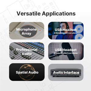 Pawpaw DAC es7154 (ADC es7210) USB hội nghị Video hệ thống tuyến tính 4-mic mảng không dây Omni-directional microphone Loa Daisy - Product Image 4