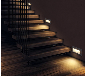 Luz LED de escalón para exteriores, luz de escalera impermeable, lámpara subterránea integrada de pared, iluminación de pie de cubierta IP65 - Product Image 6