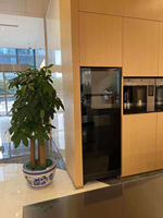 Máquina expendedora automática de café de negocios operada por monedas y tarjetas Sistema de pago con código QR Robot expendedor para café