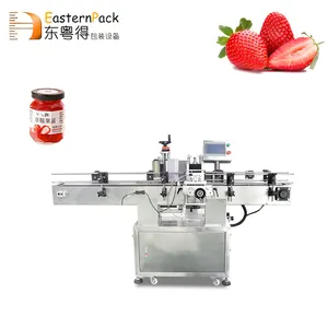 Volautomatische Snackbar Etiketteermachine Pvc Rubber Label Plakken En Flesje Vullen Productielijn Etiketteermachines