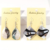 Boucles d'oreilles pendantes en forme de cœur en nacre faite à la main, avec pierres précieuses naturelles et crochet en argent, pour femmes, vente en gros de bijoux