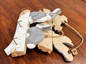 Porte-manteau <span class=keywords><strong>mural</strong></span> amovible en bois sculpté en forme d'animal, porte-<span class=keywords><strong>clés</strong></span>, 3 crochets, <span class=keywords><strong>pour</strong></span> couloir, style ferme - Product Image 5