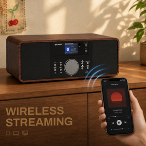 Lecteur CD OEM avec diffusion sans fil, radio FM, USB, MP3, télécommande, design personnalisé, fournisseur d'usine en Chine - Product Image 5