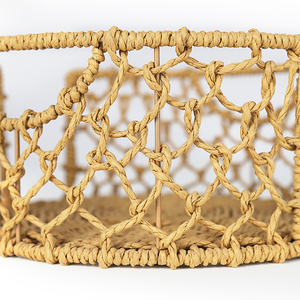Eco-Friendly Multifunction Woven Cloth <strong>Storage</strong> <strong>Basket</strong> <strong>Wicker</strong> with Rope for Clothing Household Items Sundries Display - Product Image 6