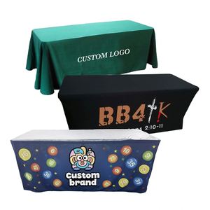 Custom Advertising Advertising 4Ft Spandex Stretch Tablecloth <b>Table</b> Cover <b>Table</b> Cover Cloths <b>Table</b> Clothes Luxury - Product Image 1