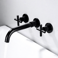 Robinet de lavabo moderne minimaliste en cuivre massif avec bec orientable, robinet de douche mural, douchette à main, plusieurs styles