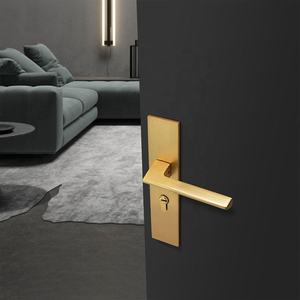 Yizyonrapia — poignée de porte intérieure <span class=keywords><strong>en</strong></span> laiton, barre droite, poignée de porte <span class=keywords><strong>en</strong></span> aluminium, plaque, A088P11 - Product Image 4